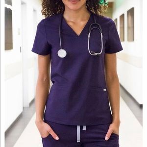 Figs Scrub Top 💜 Purple Casma